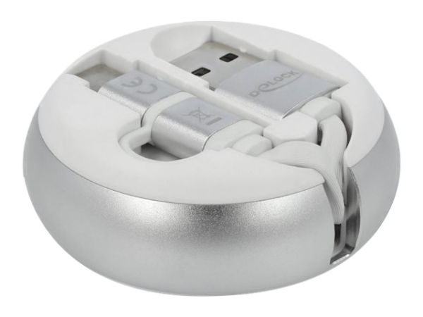 Delock 2 in 1 - USB-Kabel - USB (M) zu Micro-USB Typ B, 24 pin USB-C (M)