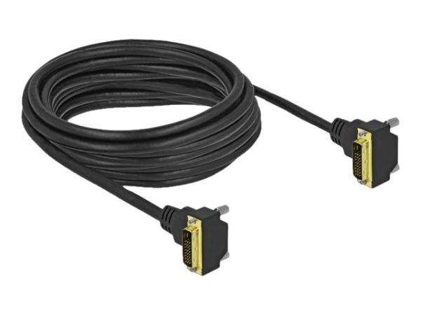 Delock DVI-Kabel - Dual Link - DVI-D (M) gewinkelt zu DVI-D (M)