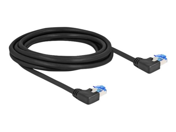 Delock Patch-Kabel - RJ-45 (M) links gewinkelt zu RJ-45 (M)