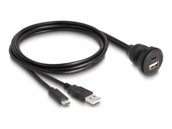 Delock USB-Kabel - USB, 24 pin USB-C (M) zu USB, 24 pin USB-C (W)