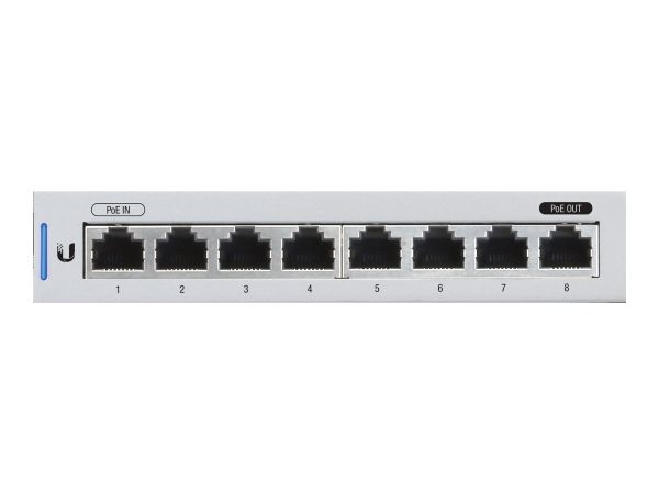 Ubiquiti UniFi Switch US-8 - Switch - managed - 7 x 10/100/1000 + 1 x 10/100/1000 (PoE Durchführung)