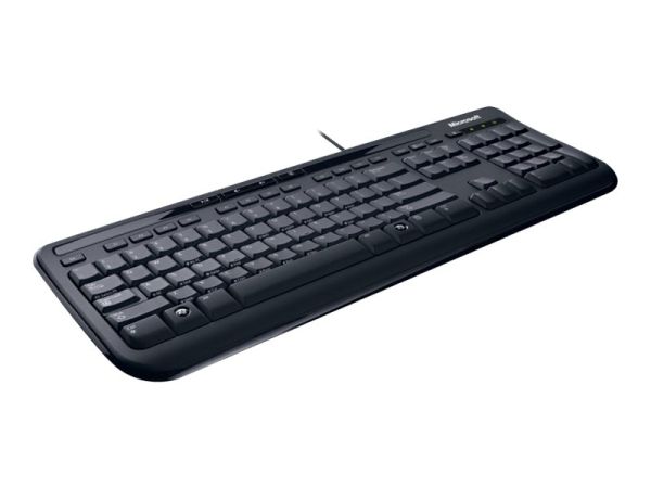 Microsoft 600 USB QWERTZ Deutsch Schwarz