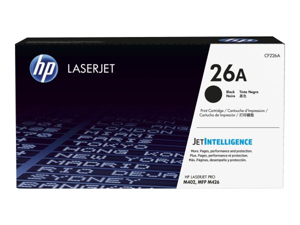 HP Toner 26A schwarz f. LaserJet Pro M402/MFP M426 Serie 3100 Seiten