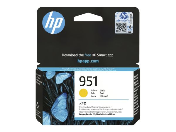 HP Tintenpatrone 951 gelb f. HP Officejet Pro 251dw/276dw/8100e