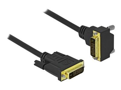 Delock DVI-Kabel - Dual Link - DVI-D (M) gewinkelt zu DVI-D (M)