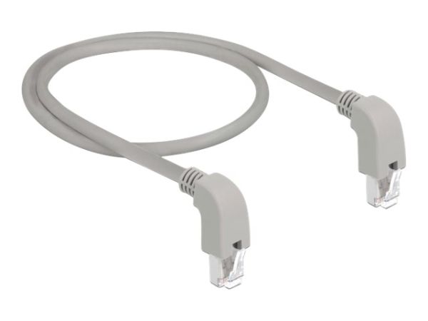 Delock Patch-Kabel - RJ-45 (M) nach unten gewinkelt zu RJ-45 (M)