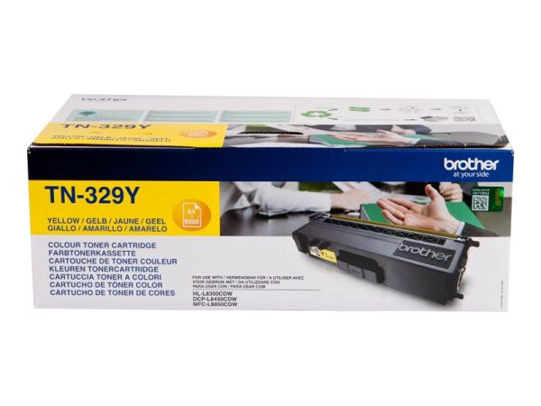 Brother TN329Y - 2er-Pack - Gelb - Original - Tonerpatrone