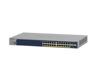 Netgear Smart GS728TPP - Switch - L3 Lite - Smart - 24 x 10/100/1000 (PoE+)