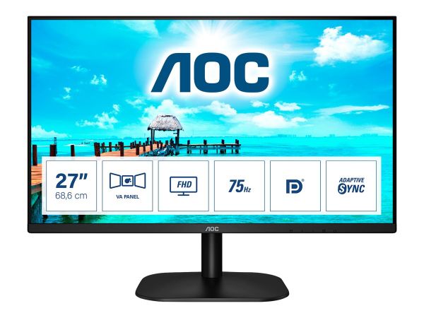 AOC 27B2QAM - LED-Monitor - 68.6 cm (27") - 1920 x 1080 Full HD (1080p)