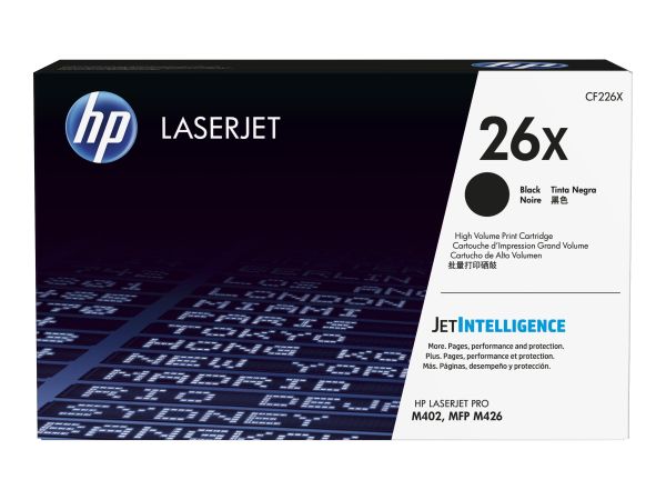 HP Toner 26X schwarz f. LaserJet Pro M402/MFP M426 Serie 9000 Seiten