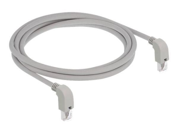 Delock Patch-Kabel - RJ-45 (M) nach unten gewinkelt zu RJ-45 (M)