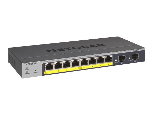 Netgear Smart GS110TPv3 - Switch - Smart - 8 x 10/100/1000 (PoE)