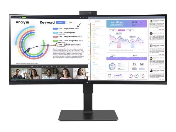 LG UltraWide 34BQ77QC-B - LED-Monitor - gebogen - 86.72 cm (34")