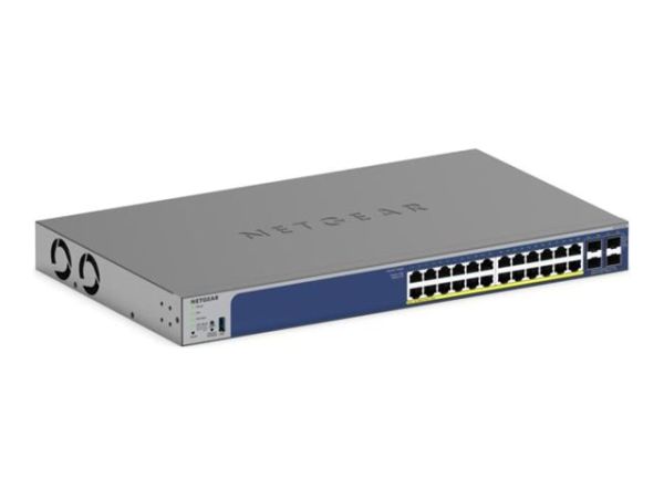 Netgear Smart GS728TXP - V3 - Switch - L3 Lite - Smart - 24 x 10/100/1000 (PoE+)