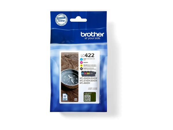 Brother LC422 Multipack - 4er-Pack - Schwarz, Gelb, Cyan, Magenta