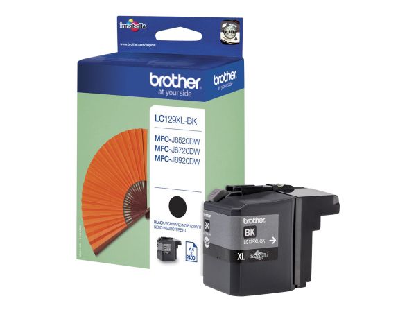 Brother LC129XLBK - Schwarz - Original - Blister mit akustischem/elektromagnetischem Alarm