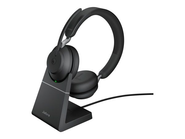 Jabra Evolve2 65, MS Stereo, Kabellos,Büro/Callcenter, mit Ladestation