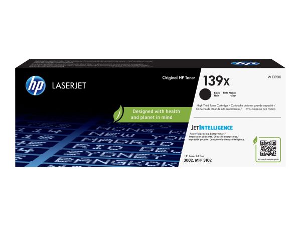 HP 139X - Hohe Ergiebigkeit - Schwarz - original - LaserJet - Tonerpatrone (W1390X)