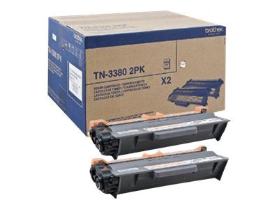 Toner TN-3380TWIN schwarz 2er Pack