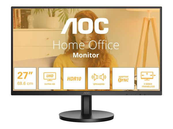 AOC U27B3A - LED-Monitor - 68.6 cm (27") - 3840 x 2160 4K UHD (2160p)