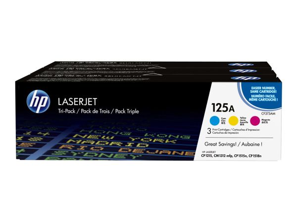 HP Toner 125A dreifarbig f. HP LaserJet CP1215/CP1515/CP1518/CM1312 MFP