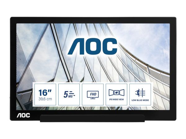 AOC I1601FWUX - LED-Monitor - 39.5 cm (16") (16" sichtbar)