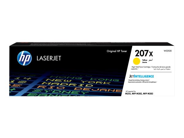 HP 207X Gelb Original LaserJet Tonerkartusche mithoher Reichweite, 2450 Seiten, Gelb, 1 Stück(e)