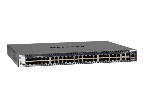 Netgear M4300-52G - Switch - L3 - managed - 2 x 10/100/1000/10000 + 2 x 10 Gigabit SFP+ + 48 x 10/10