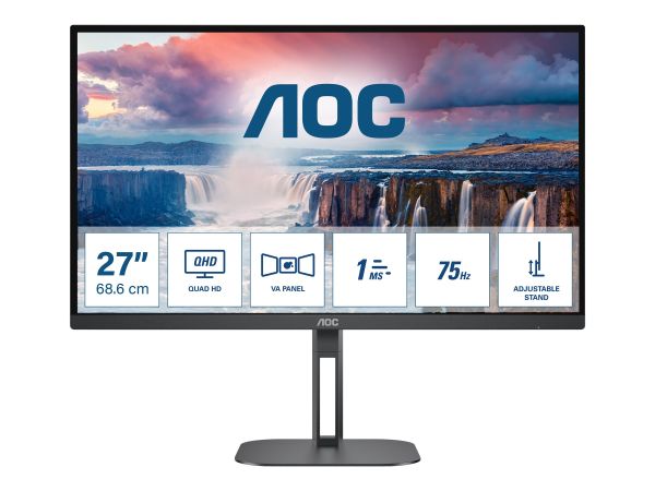 AOC Value-line Q27V5N/BK - V5 series - LED-Monitor - 68.6 cm (27")