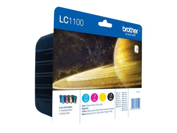 Brother LC1100 Value Pack - 4er-Pack - Schwarz, Gelb, Cyan, Magenta