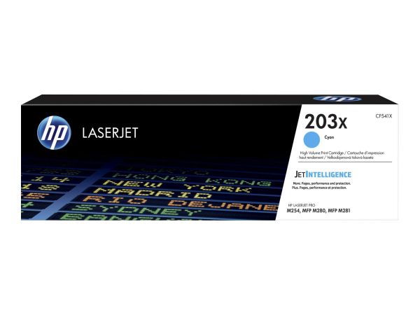 HP Toner 203X cyan f. Color LaserJet Pro M254dw/ M254nw/ M280nw/