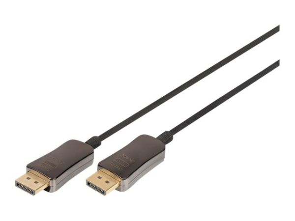 DIGITUS DisplayPort AOC Hybrid Glasfaserkabel, UHD 8K, 20 m