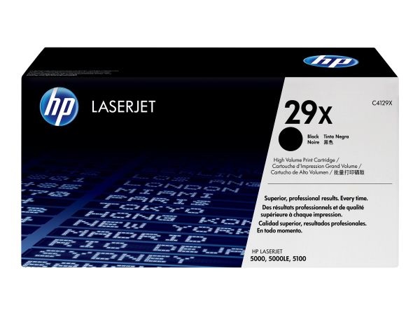 HP 29X - Hohe Ergiebigkeit - Schwarz - Original - LaserJet - Tonerpatrone (C4129X)