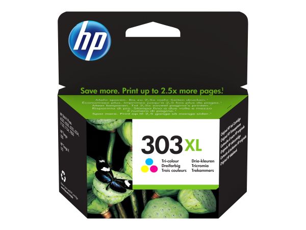 HP 303XL - 10 ml - Hohe Ergiebigkeit - Farbe (Cyan, Magenta, Gelb)