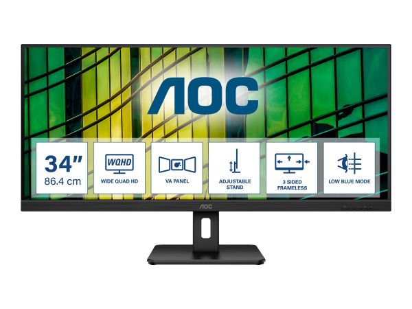 AOC Essential-line U34E2M/BK - LED-Monitor - 86.4 cm (34")