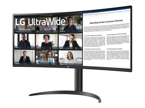 LG UltraWide 34WR55QC-B - LED-Monitor - gebogen - 86.4 cm (34")