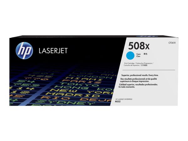 HP Toner 508X Cyan High Yield f. LaserJet mit JetIntelligence