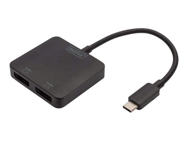 DIGITUS MST Hub - Video-Verteiler - USB-C - 2 x DisplayPort