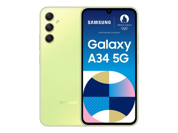 Samsung Galaxy A34 5G - 5G Smartphone - Dual-SIM - RAM 6 GB / Interner Speicher 128 GB - microSD slo