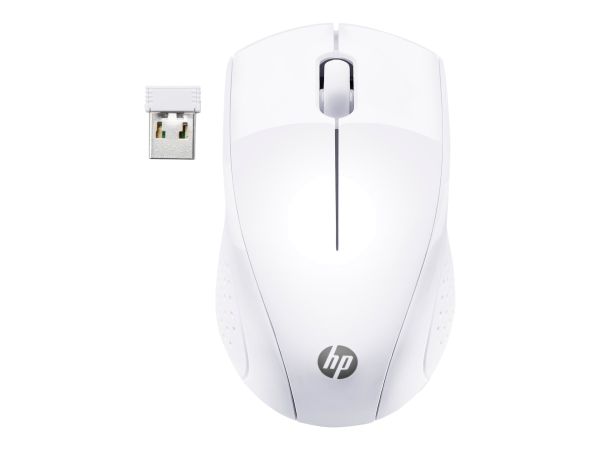 HP 220 - Maus - 3 Tasten - kabellos - 2.4 GHz - kabelloser Empfänger (USB)