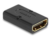 Delock HDMI-Adapter - HDMI männlich zu HDMI weiblich - Schwarz - unterstützt 8K 60 Hz (7680 x 4320)