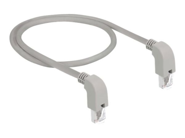 Delock Patch-Kabel - RJ-45 (M) nach unten gewinkelt zu RJ-45 (M)