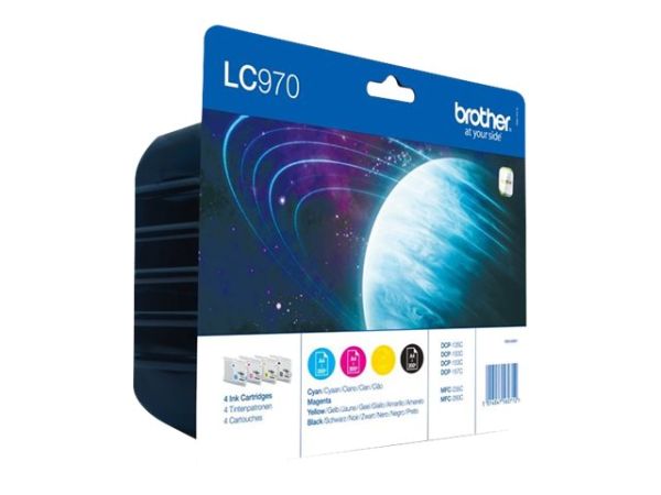 Brother LC970VALBP - 4er-Pack - Schwarz, Gelb, Cyan, Magenta