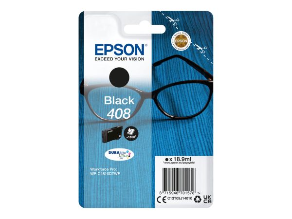 Epson 408 - 18.9 ml - Schwarz - original - Blisterverpackung