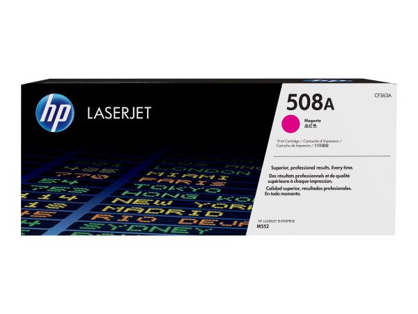 HP Toner 508A magenta für LaserJet + JetIntelligence, 5.000 Seiten (CF363A)