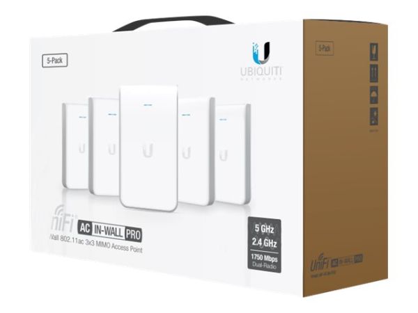 Ubiquiti UniFi UAP-AC-IW-PRO - Funkbasisstation - Wi-Fi 5 - 2.4 GHz, 5 GHz - Gleichstrom - Unterputz