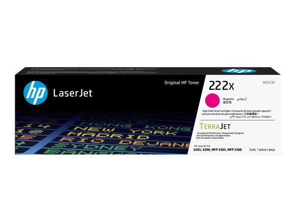 HP 222X - Hohe Ergiebigkeit - Magenta - original - LaserJet - Tonerpatrone (W2223X)