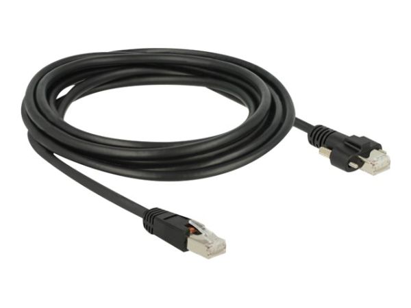 Delock Patch-Kabel - RJ-45 (M) schraubbar zu RJ-45 (M)