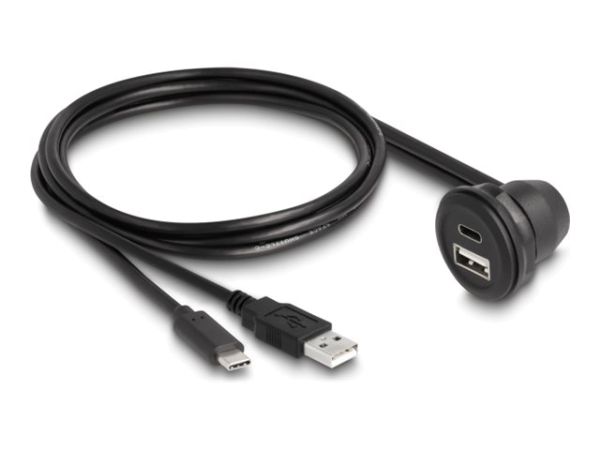 Delock USB-Kabel - USB, 24 pin USB-C (M) zu USB, 24 pin USB-C (W)