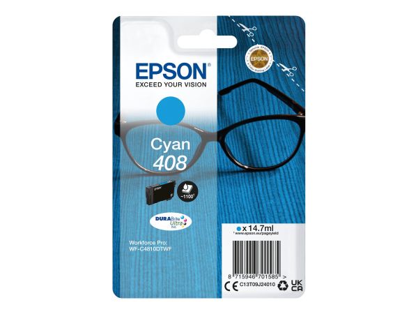 Epson 408 - 14.7 ml - mit hoher Kapazität - Cyan